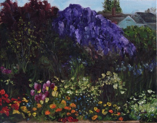 Her Whole Yard Became a Garden, Oil, 11 x 14
sold - prints available